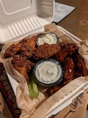 Wings at MPH Brewing — check-in by Cheyenne